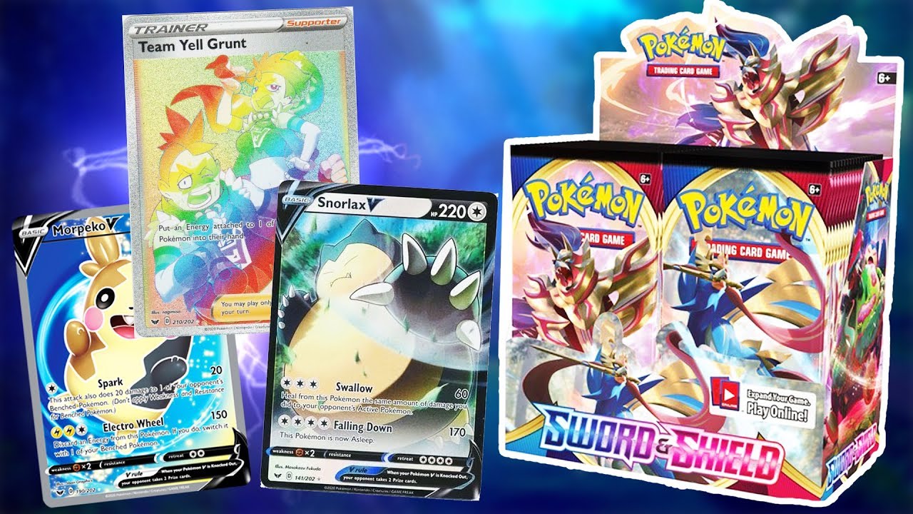 Открываю бустерную коробку Pokemon SWORD & SHIELD!