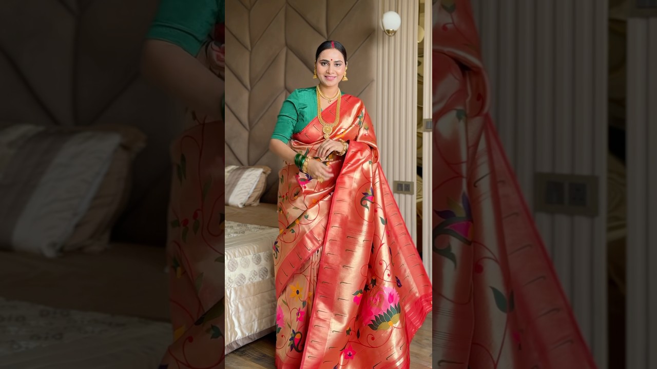 Maharastrian Designer Paithani Soft Silk Saree