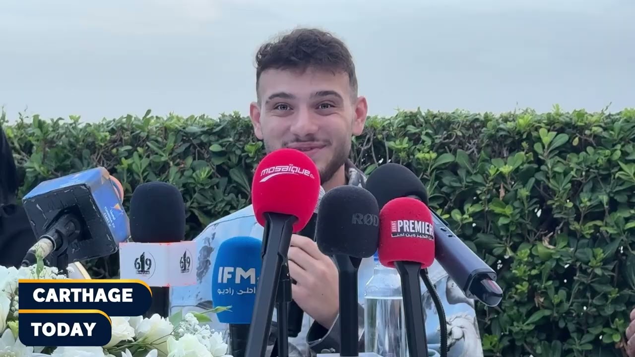 الندوة الصحفية للفنان السوري الشامي قبل عرضه على ركح قرطاج 🇹🇳