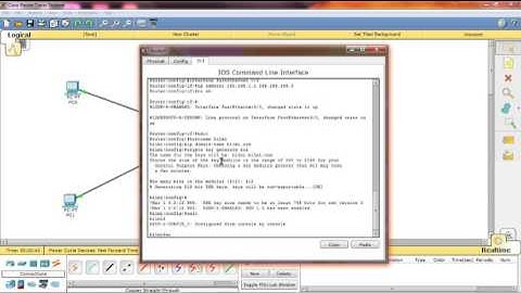 Configurasi telnet dan ssh di cisco packet tracer student