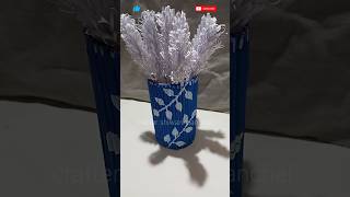 Diy paper flower // how to make paper flower pot #diy #craft #shorts