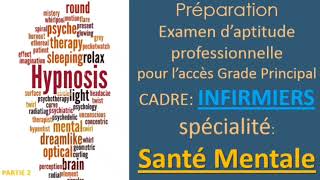 Préparation Examen daptitude Professionnelle cadre infirmiers Spécialité Santé Mentale 2023 partie2