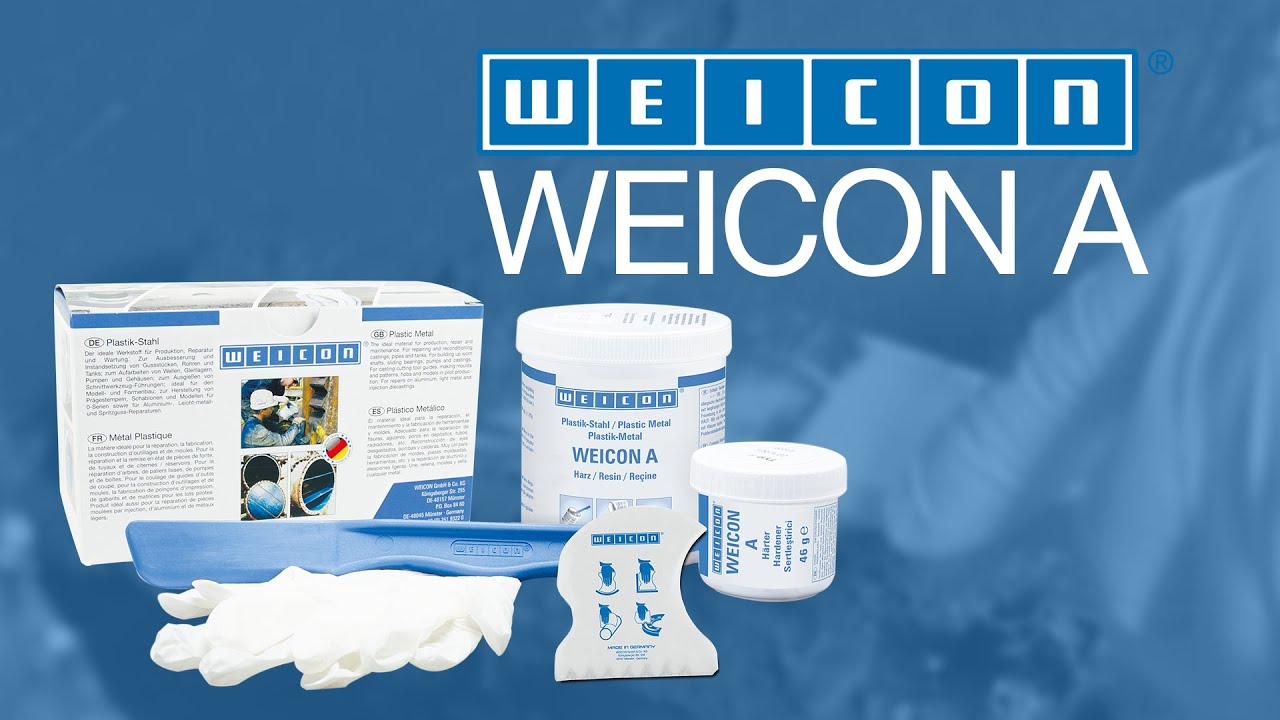 Weicon 10000020 Mastice Plastik-Stahl A, 2 Kg – Stucco Epossidico Universale Made In Germany Per Riparazioni