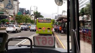 台北客運HINO 667路線低地版公車[臺北郵局(撫台街洋樓)~捷運西門站]前方展望