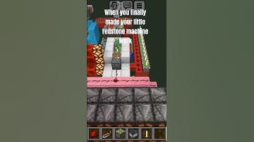 When you finally made your little redstone machine work...