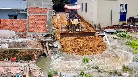 Wonderful Filling Land Task! Good Jobs of Bulldozer KOMAT