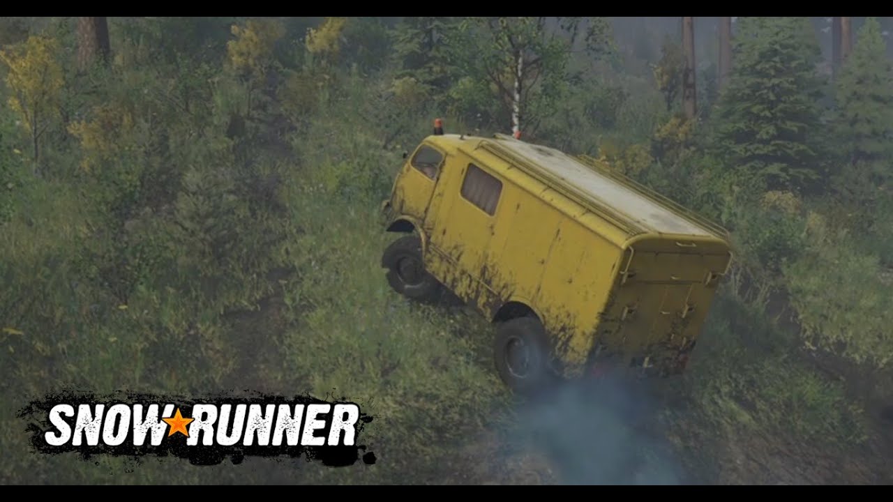 Snowrunner - Taymyr, Drowned Lands - Russia - Trying to reach Quarry in a convoi - engine stalled