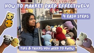 Tips & Tricks to market prep effectively ✨ Crochet with me  Market prep vlog