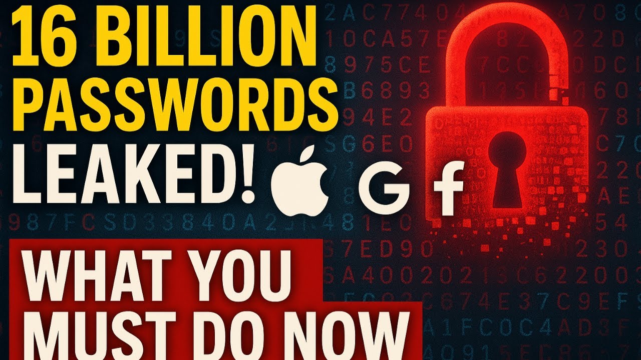 16 Billion Passwords Leaked! Google, Apple, Facebook Users at Risk – What You MUST Do Now