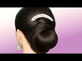 Beautiful & Stylish Clutcher Low Bun Hairstyle Tutorial _ Simple Hairstyle For Long Hair by Peehu