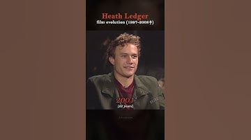 Heath Ledger evolution (1997-2008) 🎬✨️ #heathledger #heathledgerjoker #throwback #actor
