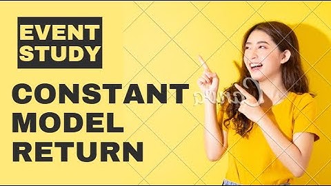 Event Study | Constant Return Model