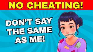 Avoid Saying The Same Thing As Me 🤔 Mega Challenge Quiz (Dont Say What I Say)