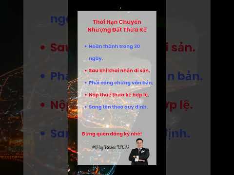 Thời Hạn Chuyển #baihoccuocsong #HuyReviewBĐS #xuhuong #shorts #thinhhanh mới nhất 2023