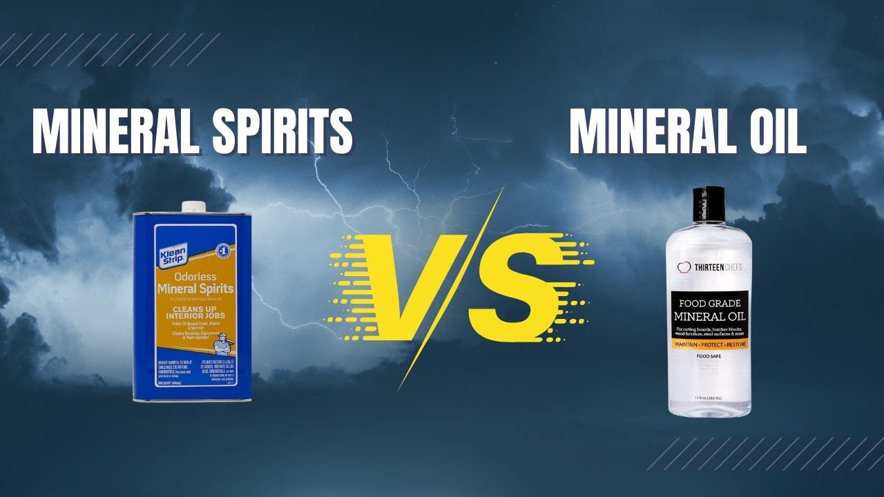 Mineral Spirits Vs Mineral Oil : Side By Side Comparison - Youtube