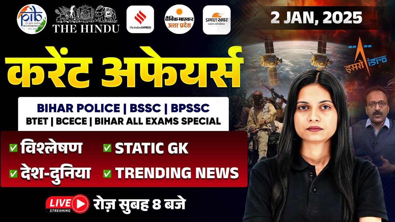 2 January Current Affairs 2025 | Current Affairs Today | Daily Current ...