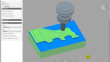 Обработка детали в Inventor HSM для 5-и осевого станка.