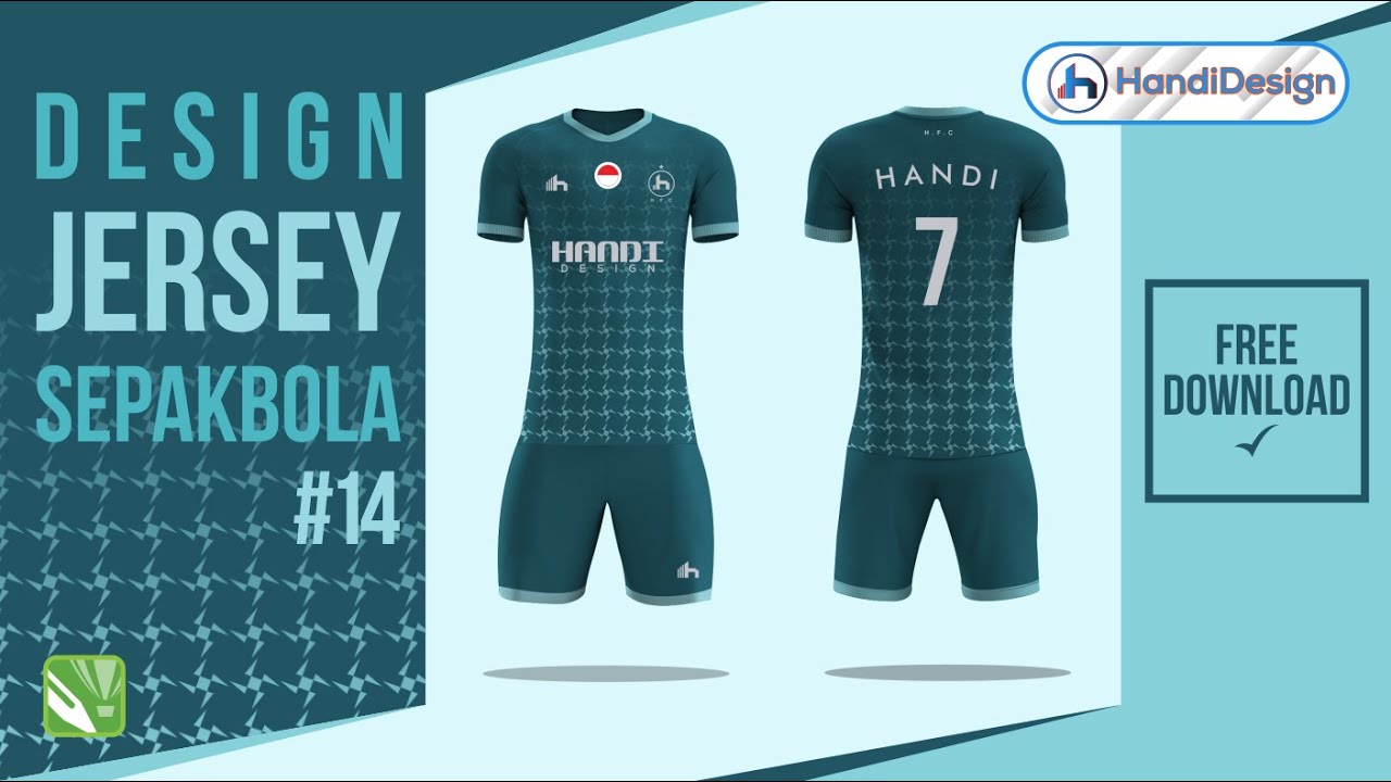 Download #14 Design Jersey Sepakbola di Corel Draw X7 - MOCKUP ...