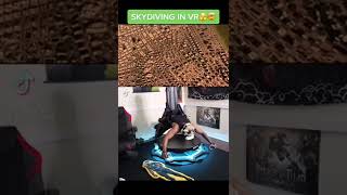 SKYDIVING IN VR! Would you try this!? #oculusquest2 #vr #shorts screenshot 1