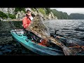 MASSIVE Halibut Caught by Kayak Angler in Alaska!