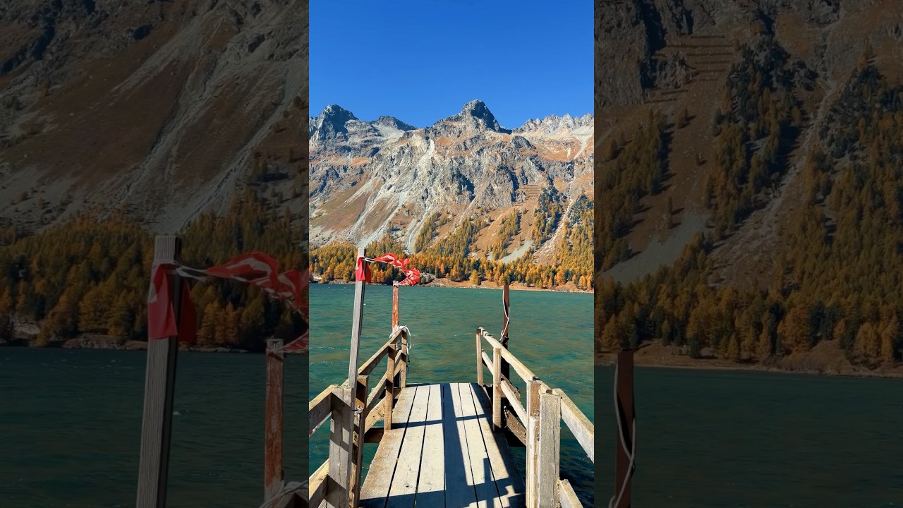📍 Lake Sils, Switzerland 🇨🇭Follow for daily Swiss Content 🇨🇭