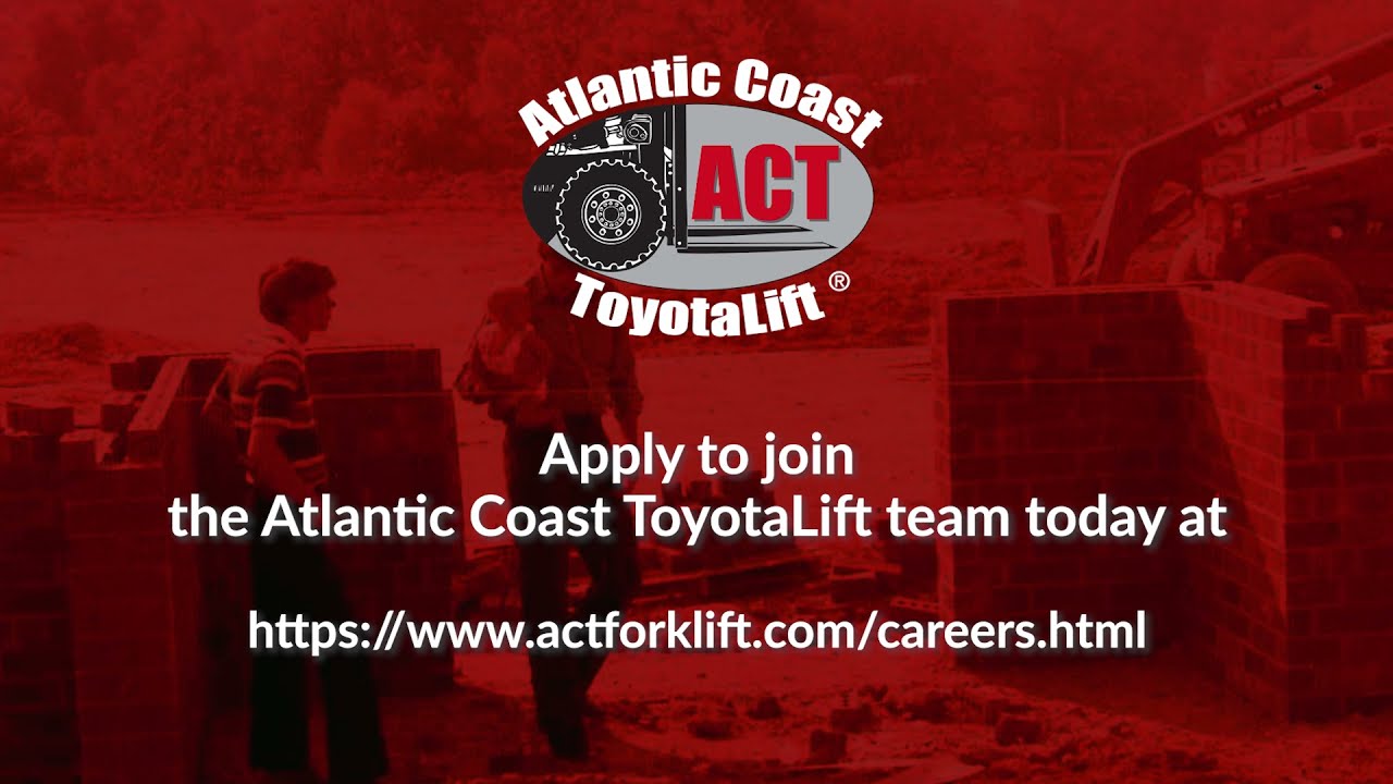 Apply for a forklift technician job opening with Atlantic Coast ToyotaLift! YouTube