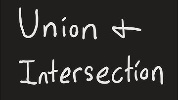 DISCRETE MATH - Union and Intersection