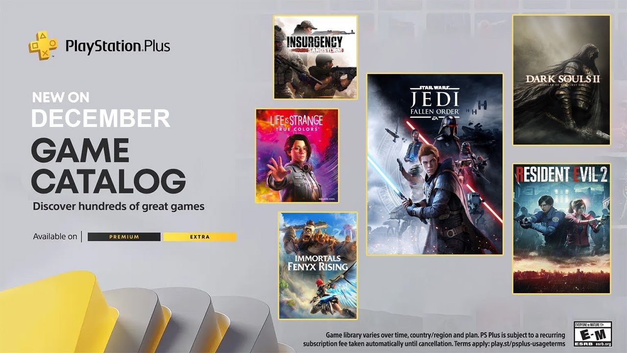 PS Plus Extra, Premium December 2022 Games Line-up Going Live