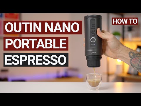 Outin Nano Portable Electric Espresso Machine 3-4 Min Self-Heating, 20 Bar  Mini Small 12V 24V Car Coffee Maker, NS Capsule & Ground Camping, Travel
