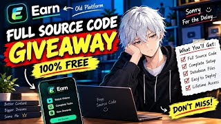 My Old Earnzo Platform — FULL SOURCE CODE FOR FREE! 😱 | Complete Project Giveaway