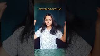 rice remedy for silky smooth hair with face scrub 🙆🏻‍♀️#minivlog #viral #vlog #hair