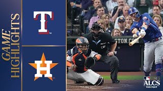 Rangers vs. Astros ALCS Game 1 Highlights (10\/15\/23) | MLB Highlights