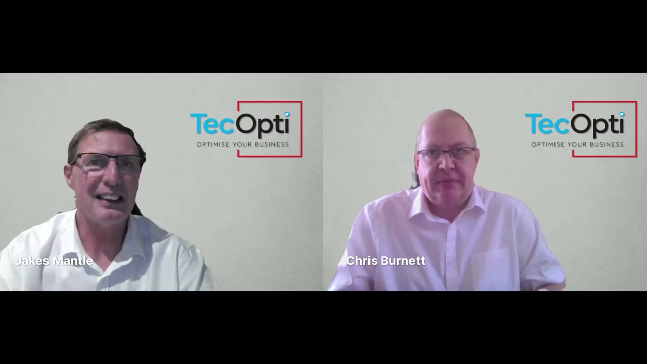Video where TecOpti CEO Jakes Mantle announces expansion to UK with Chris Burnett, Director. 
