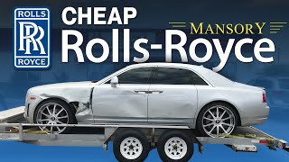 BUYING A WRECKED ROLLS ROYCE GHOST MANSORY LIVE AUCTION AND PICKING UP THE ROLLS