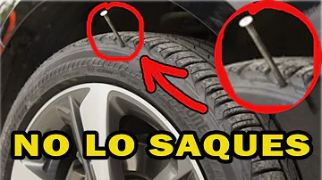 ¿Puede un clavo en un neumático provocar un reventón?