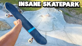 Skatepark Built Like No Other (Its ridiculous)