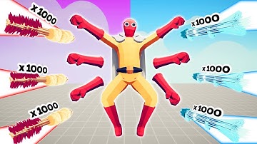 1000x OVERPOWERED ICE + FIRE ARROW VS EVERY BOSS | TABS - Totally Accurate Battle Simulator