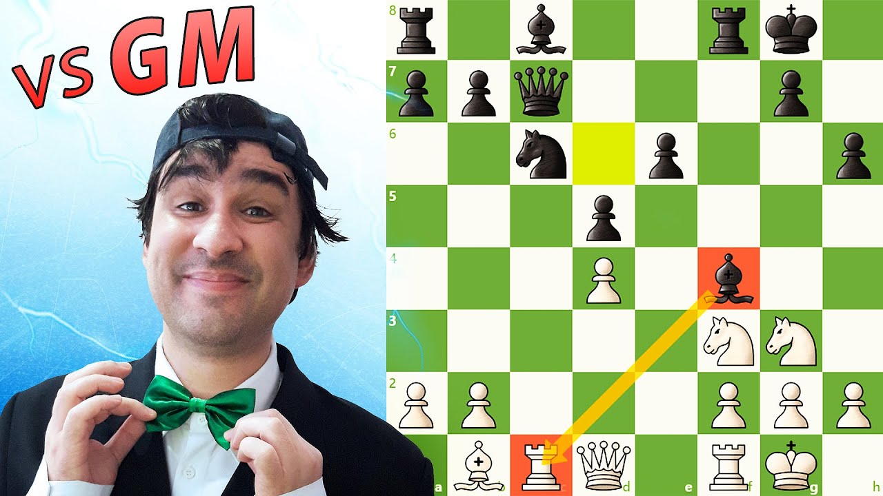 Minha MELHOR partida CONTRA GM - Raffael Chess Vs Luis Galego