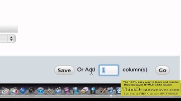 Dreamweaver CS5.5 video tutorial build php mysql tables cpanel part 4