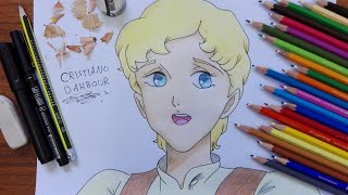 تعلم رسم الآنسة صفاء من كرتون لحن الحياة خطوة بخطوة|تعلم رسم الكرتون