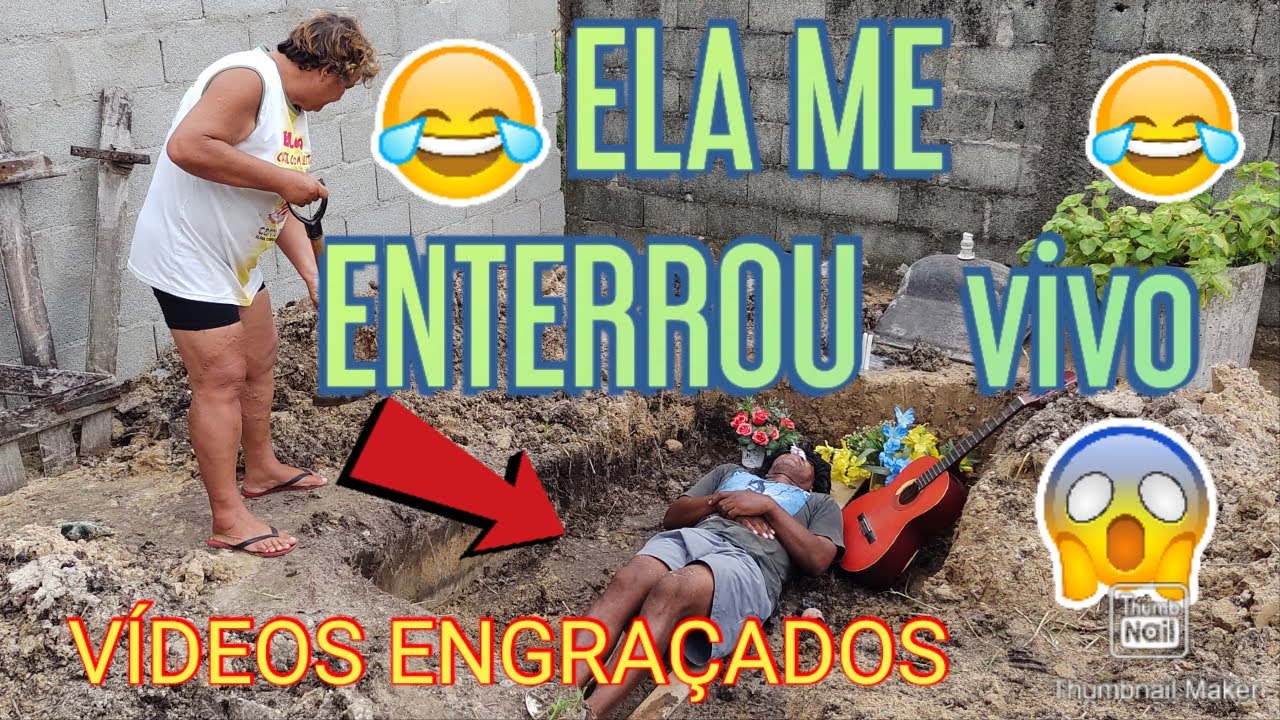 ELA ME ENTERROU . VIVO !!! 😂😂 VÍDEOS ENGRAÇADOS 