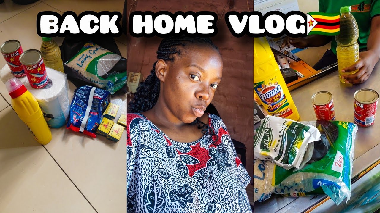 First Day Back in Zim 🇿🇼 | $10 Grocery Run in Harare