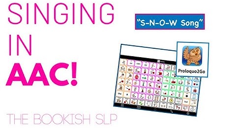 Singing in AAC! "S-N-O-W" with Proloquo2Go