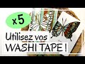 Washi tape  sortezles tous  plein de faons de les utiliser  tuto carterie diy scrapbooking