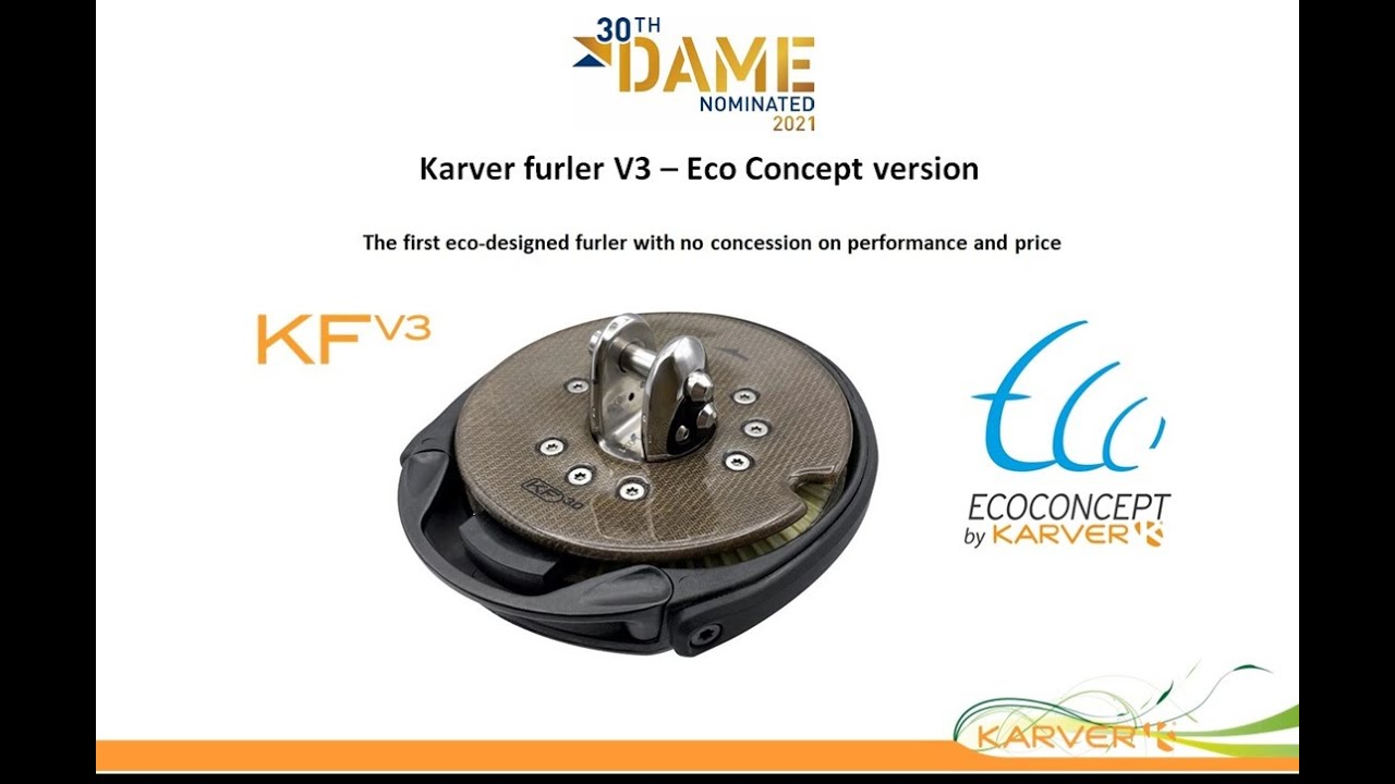 Presentation Karver Eco Concept flying furler at the Dame Award 2021