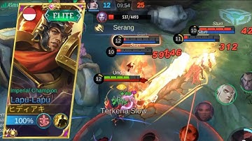 LAPU-LAPU BEST BUILD 2023 | TOP GLOBAL LAPU-LAPU | LAPU-LAPU GAMEPLAY | MLBB
