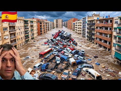 "Spain is paralyzed! Flood sweeps through Marina Alta and Savor... Scenes of today's disaster!"