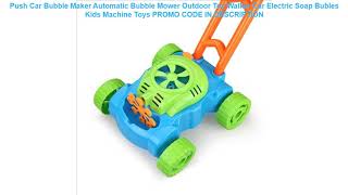 Recenzja  Push Car Bubble Maker Automatic Bubble Mower Outdoor Toy Walker Car Electric Soap Bubles