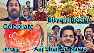 Shail Se Naraz || Veg Biryani Recipe ||500k Complete on Instagram || Family Vlog || Rushna Noor