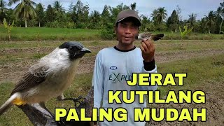 CARA MUDAH JERAT KUTILANG DENGAN LIDI AREN. SEKALI HINGGAP GAK BAKAL LOLOS